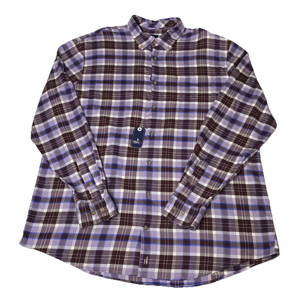 Johnnie-O Men's XL Button-down Shirt Flannel Garner Multi Color Plaid Bison